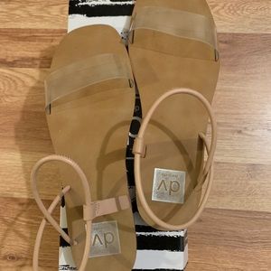 Tan Strappy Sandals, Size 9
